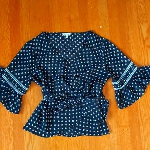 Max Studio - Tie waist blouse